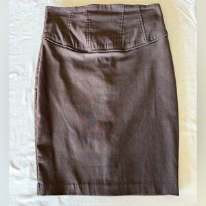 HAVE & HAVE Women's Taupe Pencil Skirt - Smalll